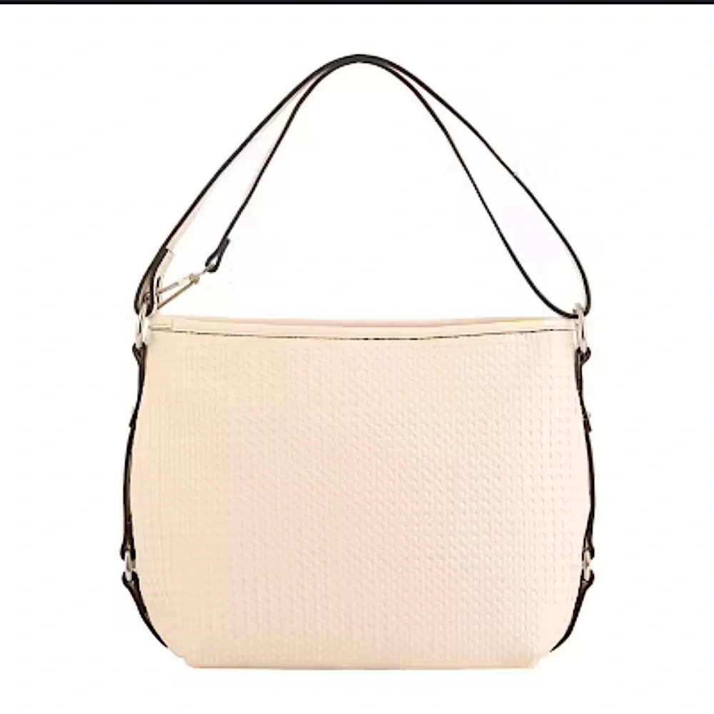 Rosetti Logo New with Tag Round About Coho Woven Claw Ivory Shoulder Bag. - Picture 2 of 5